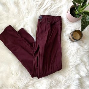 Maroon J Crew Pants